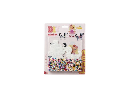 Hama Perles à repasser midi, assorti en 3 motifs, présentoir