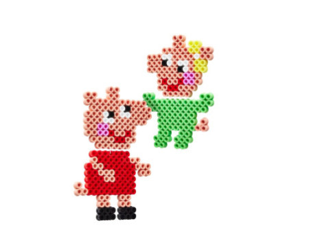 hama Perles à repasser maxi + Plaque 'Peppa & sa soeur'