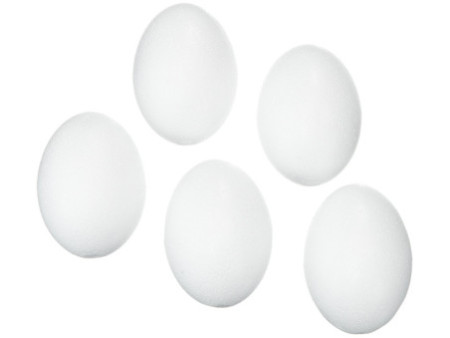 KNORR prandell Oeuf en polystyrène, hauteur: 80 mm, blanc