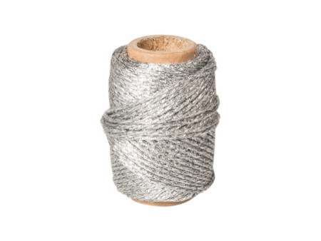 KNORR prandell Cordon déco métallique, 20 m, argent
