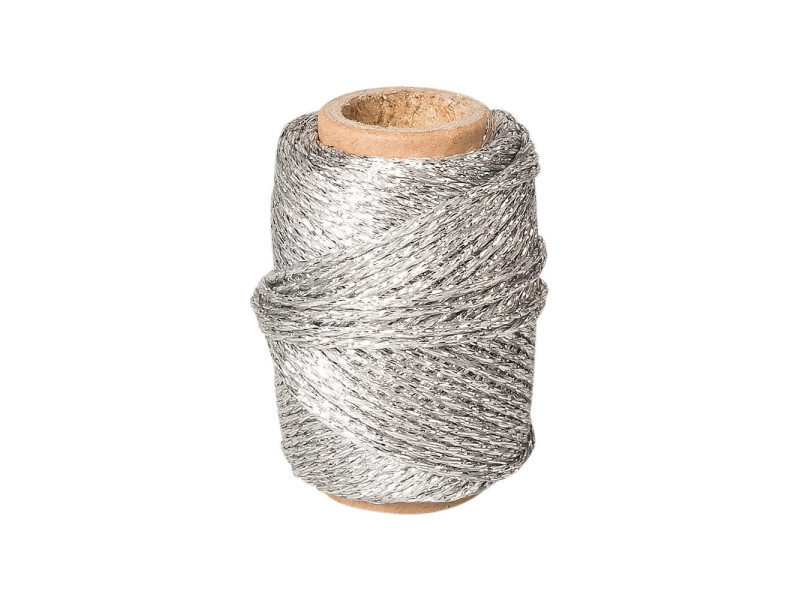 KNORR prandell Cordon déco métallique, 20 m, argent