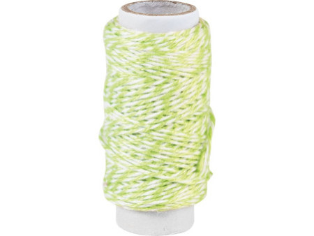 KNORR prandell Ficelle déco / Cordon déco, 20 m, vert clair