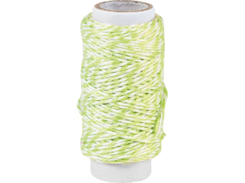 KNORR prandell Ficelle déco / Cordon déco, 20 m, vert clair
