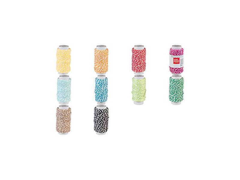 KNORR prandell Ficelle déco / Cordon déco, 20 m, vert foncé