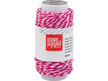 KNORR prandell Ficelle déco / Cordon déco, 20 m, noir