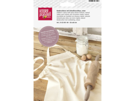 KNORR prandell Tablier en coton pour enfant, naturel