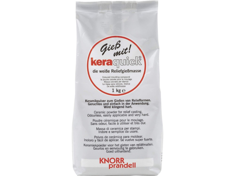 KNORR prandell Masse de coulée keraquick, 1 kg, blanc