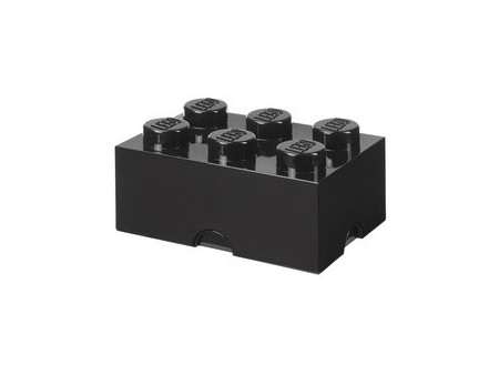 LEGO Brique de rangement STORAGE BRICK 6, 8,47 L, noir
