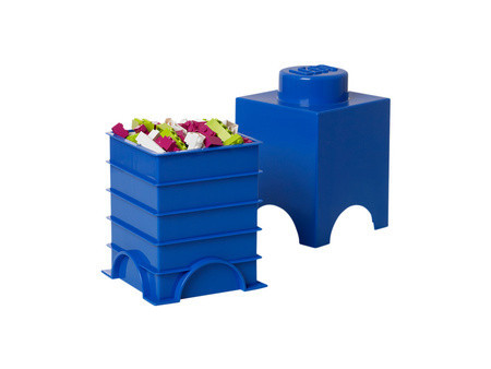 LEGO Brique de rangement STORAGE BRICK 1, 1,2 litre, rouge