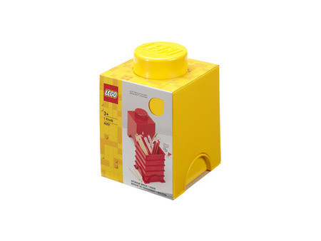 LEGO Brique de rangement STORAGE BRICK 1, 1,2 litre, rouge