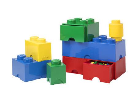 LEGO Brique de rangement STORAGE BRICK 1, 1,2 litre, jaune