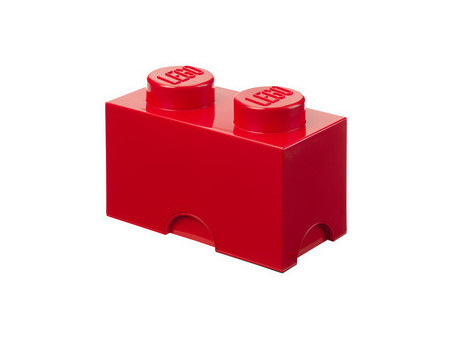 LEGO Brique de rangement STORAGE BRICK 2, 2,6 L, rouge
