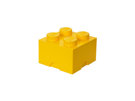 LEGO Brique de rangement STORAGE BRICK 4, 5,7 L, jaune