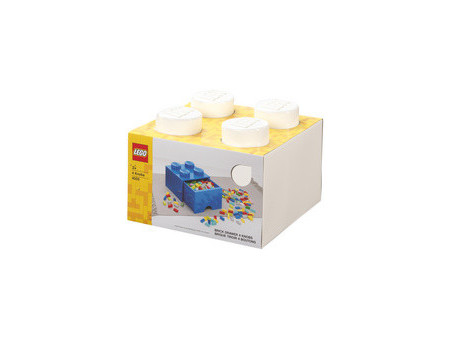 LEGO Brique tiroir STORAGE BRICK DRAWER 4, 1 tiroir, jaune
