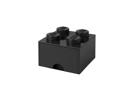 LEGO Brique tiroir STORAGE BRICK DRAWER 4, 1 tiroir, noir