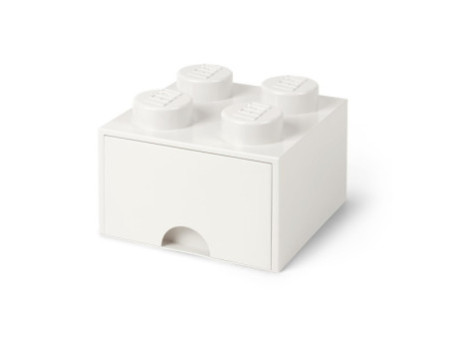 LEGO Brique tiroir STORAGE BRICK DRAWER 4, 1 tiroir, blanc