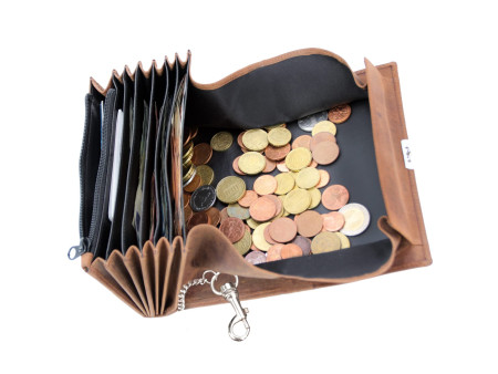 PRIDE&SOUL Sac ceinture pour portefeuille de serveur, brun