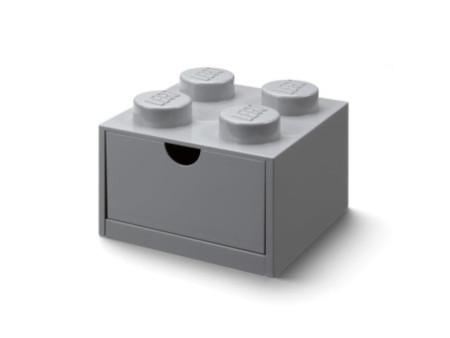 LEGO Brique tiroir DESK DRAWER 4, 1 tiroir, gris