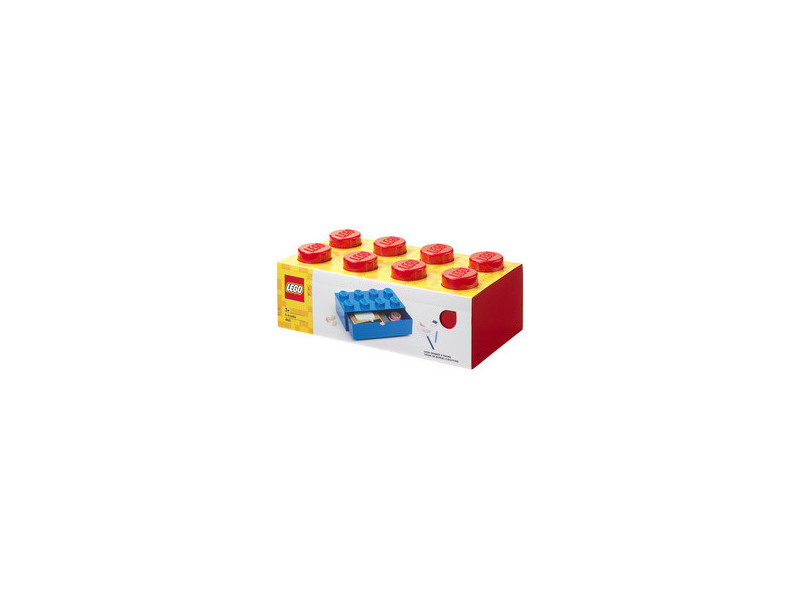 LEGO Brique tiroir DESK DRAWER 8, 1 tiroir, bleu