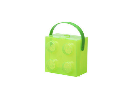 LEGO Boîte à goûter avec poignée, violet translucide