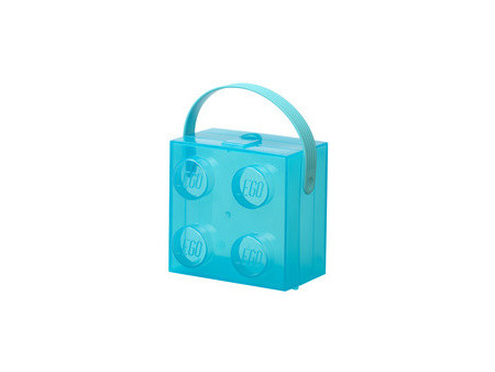 LEGO Boîte à goûter avec poignée, violet translucide