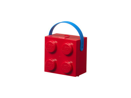 LEGO Boîte à goûter avec poignée, bleu clair translucide