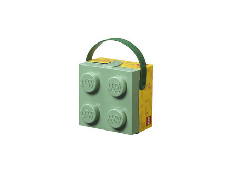 LEGO Boîte à goûter avec poignée, bleu clair translucide