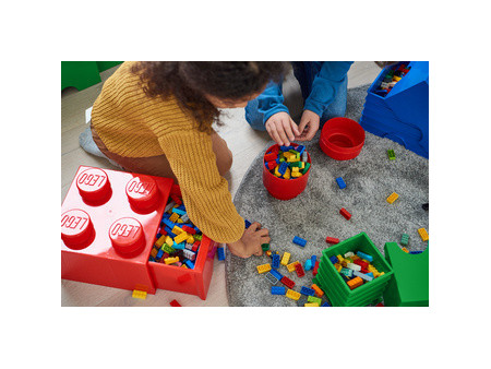 LEGO Brique de rangement STORAGE BRICK 1 ROUND, 950ml, bleu