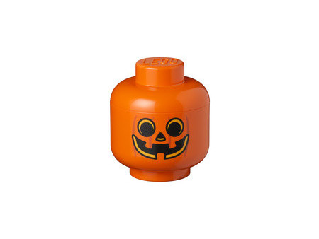 LEGO Boîte en forme de tête STORAGE HEAD BOY, S, 2 L, jaune