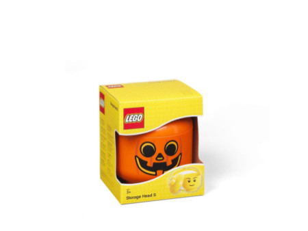 LEGO Boîte en forme de tête STORAGE HEAD PUMPKIN, S, orange