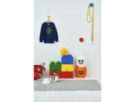 LEGO Boîte en forme de tête STORAGE HEAD PUMPKIN, S, orange