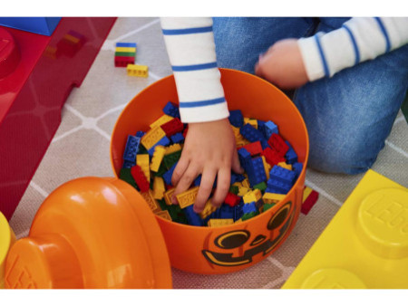 LEGO Boîte en forme de tête STORAGE HEAD PUMPKIN, S, orange