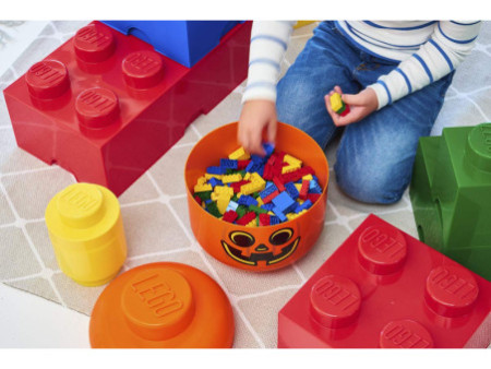 LEGO Boîte en forme de tête STORAGE HEAD PUMPKIN, S, orange