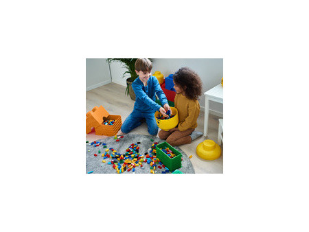 LEGO Boîte en forme de tête STORAGE HEAD GIRL, L, jaune