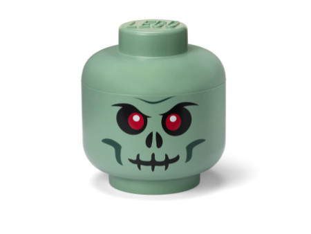 LEGO Boîte en forme de tête STORAGE HEAD GREEN SKELETON, L
