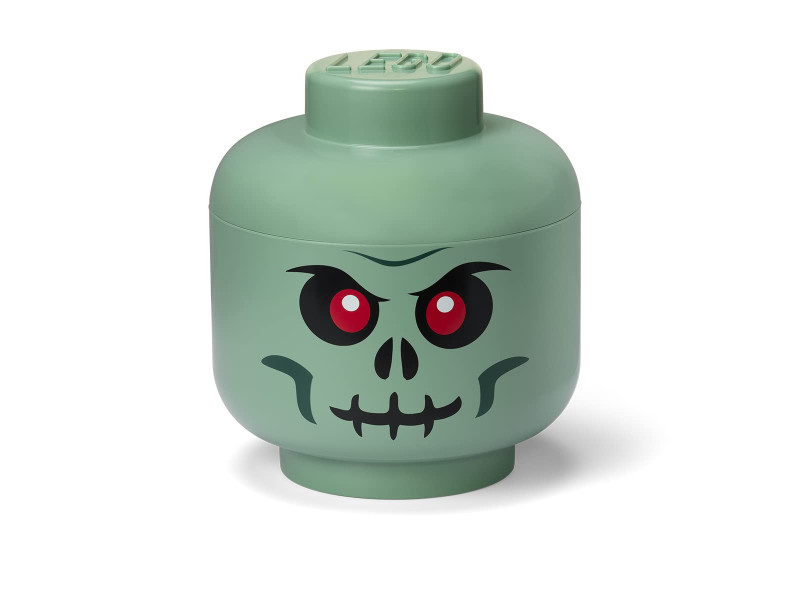 LEGO Boîte en forme de tête STORAGE HEAD GREEN SKELETON, L