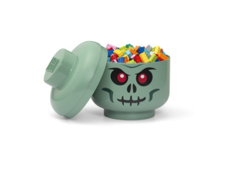 LEGO Boîte en forme de tête STORAGE HEAD GREEN SKELETON, L