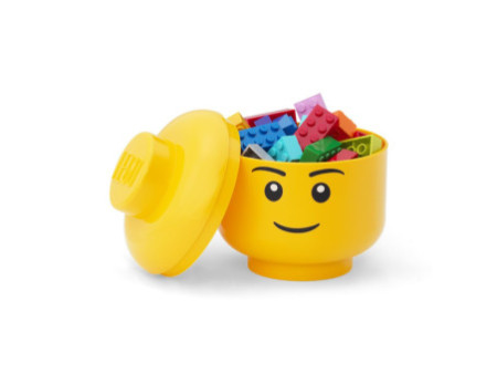 LEGO Mini-boîte en forme de tête STORAGE HEAD BOY, jaune