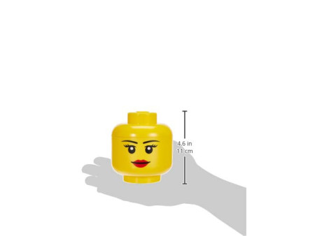 LEGO Mini-boîte en forme de tête STORAGE HEAD GIRL, jaune