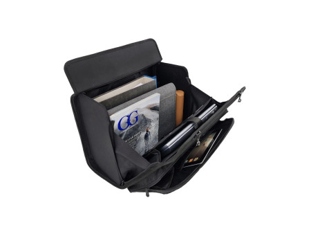 STOP Valise pour pilotes rPET SAMAR, PET recyclé, noir