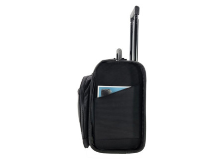 STOP Valise pour pilotes rPET SAMAR, PET recyclé, noir