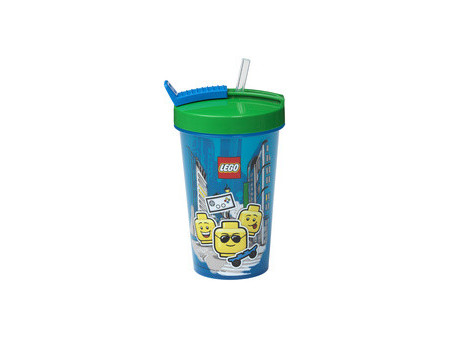 LEGO Gobelet avec paille NINJAGO, 0,5 litre