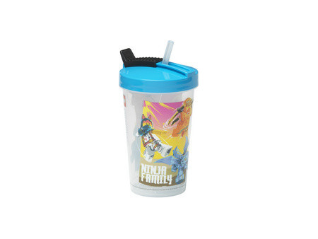 LEGO Gobelet avec paille NINJAGO, 0,5 litre