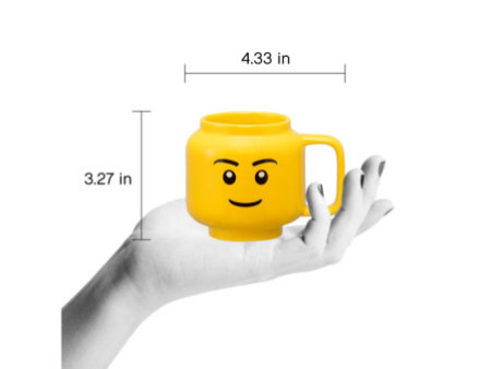 LEGO Tasse à café BOY, 255 ml, dans un carton, jaune