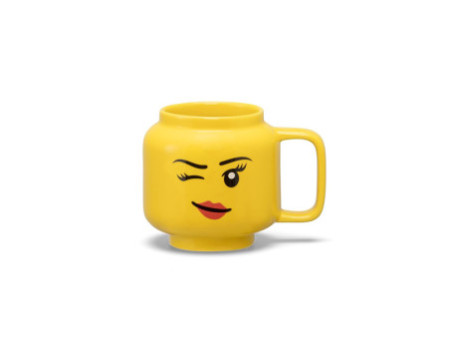 LEGO Tasse à café WINKING GIRL, 255 ml, dans carton, jaune