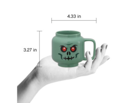 LEGO Tasse à café GREEN SKELETON, 255 ml, dans carton, jaune