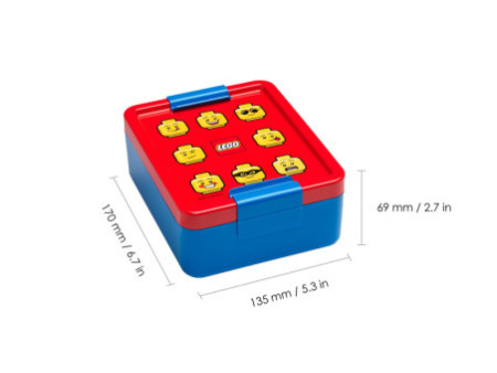 LEGO Boîte à goûter LUNCH BOX ICONIC, rouge/bleu