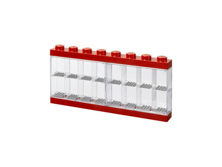 LEGO Vitrine pour figurines DISPLAY CASE 16, rouge