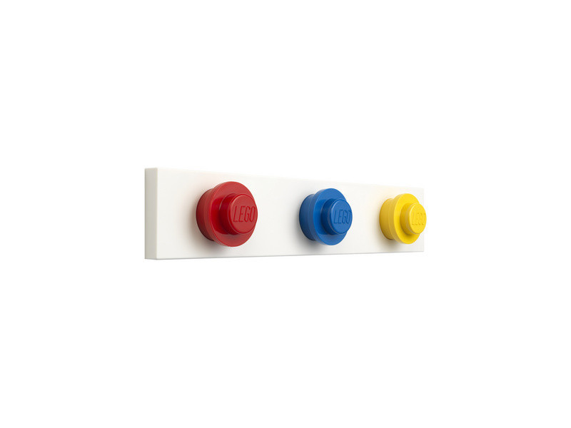 LEGO Portemanteau mural WALL HANGER RACK, rouge/bleu/jaune
