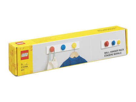 LEGO Portemanteau mural WALL HANGER RACK, rouge/bleu/jaune